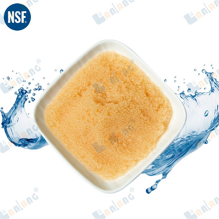 Lanlang TC007 Gel Type Strong Acid Cation Exchange Resin For Water Softening And Demineralization