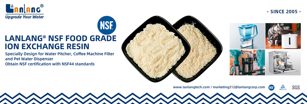 Lanlang NSF Certified Cation Resin for Water Filter Pitcher Coffee Machine Pet Dispenser Dishwasher